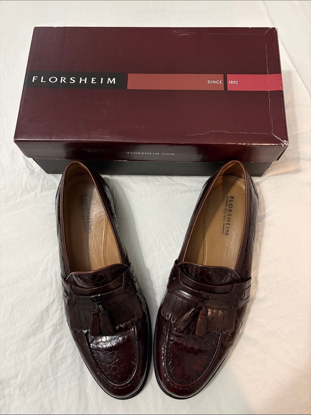 Florsheim Men's Dark Brown Leather Tassel Loafers